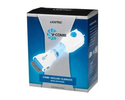 Електрична гребінець для видалення вошей та бліх V-Comb Licetec у тварин LK202312-3/907-4 (60)