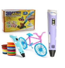 No.3D ручка для малювання 3D PEN-3 з трафаретом P62-2 (40)