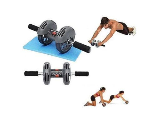 Фітнес колесо подвійне POWER STRETCH ROLLER 907-44 (12)