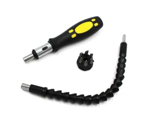 Викрутка з гнучкою бітою, що подовжує, і 6-ю насадками SNAKE BIT LK202210-19 (40)
