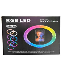 Лампа кільцева RGB 3D 30 (30)