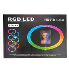 Лампа кільцева RGB 3D 36 (20)