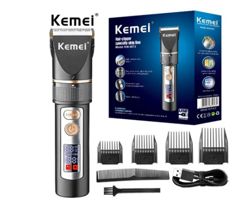 No.Машинка для стрижки волосся з РК-дисплеєм KEMEI KM-5073 (40)