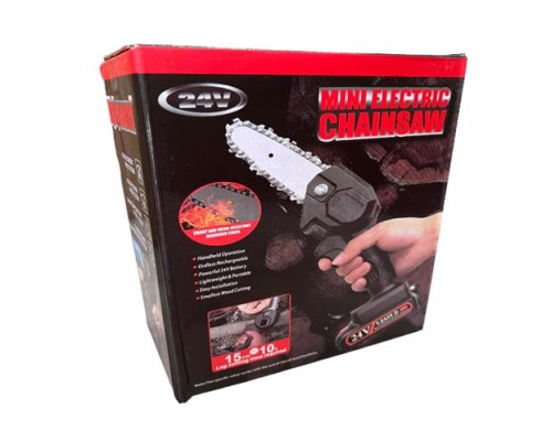 No.Акумуляторна ланцюгова пилка зі змінною батареєю 24v MINI ELECTRIC CHAINSAN 005 LK202312-46 (20)