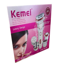 Епілятор kemei km-2190 5в1 жіночий зі змінними насадками (20)