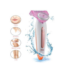 Електробритва жіноча електрична для сухого гоління водонепроникна White/Pink DSP70136 (48)