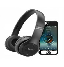 No.Навушники бездротові BLUETOOTH мікрофон P47 (Білий, Чорний, Червоний, Синій, Жовтий) (100)