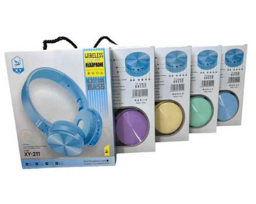 Навушники Bluetooth XY-211 (рожевий,зелений,жовтий,блакитний,бузковий) (60)