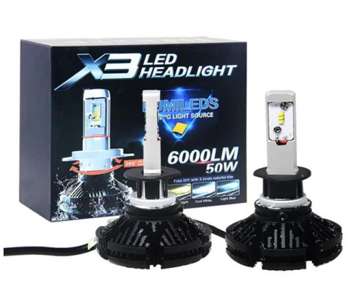 LED лампи для фар X3 H11 (50)