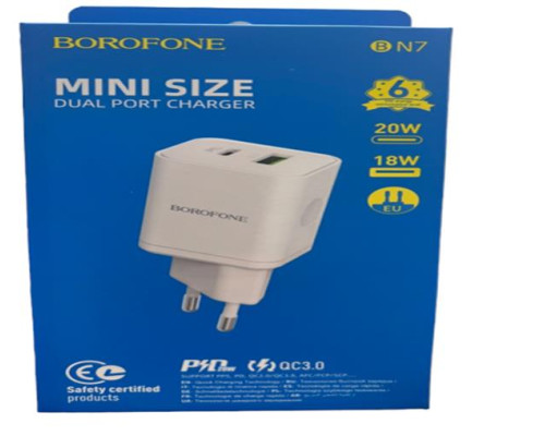 Блочок BOROFONE BN7 TYPE-C+USB 5.0V-3.0A (140)