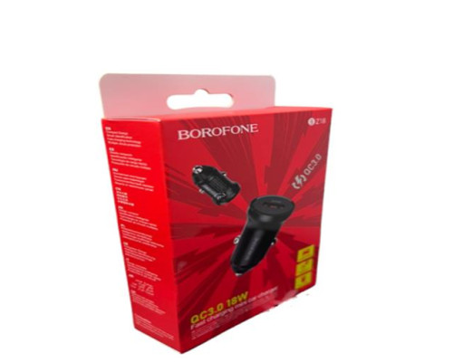 Зарядне в прикурювач USB QC3.0 18W BOROFONE BZ18 (192)