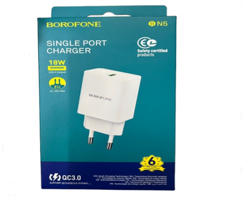 Блочок BOROFONE BN5 USB QC3.0 18w (140)