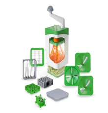 Овочерізка Nicer Dicer 7в1 для нарізки овочів та фруктів з насадками та контейнером EXT 306-27 (24)