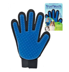 Рукавичка для вичісування вовни True Touch UTM Чорно-синя 4159-3 (200)