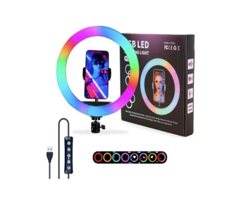 Лампа кільцева RGB MJ30 (20)