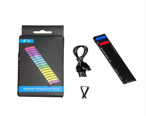 Автомобільна ароматична лампа з мікрофоном RGB F1 (100)