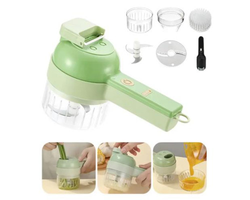 Електрична овочерізка 4в1 FOOD CHOPPER міні слайсер 907-38 (50)